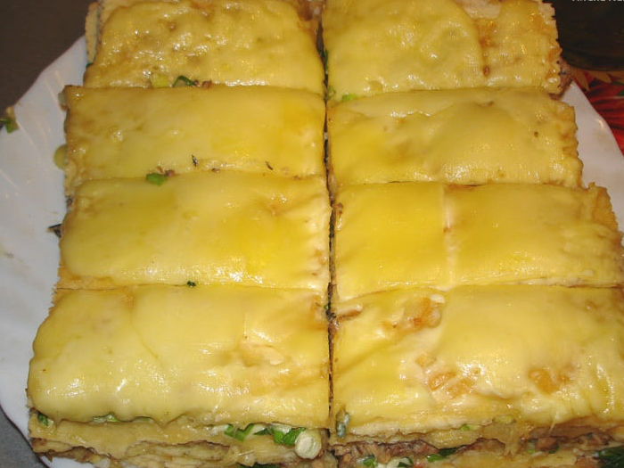 Лазанья из вафельных коржей
