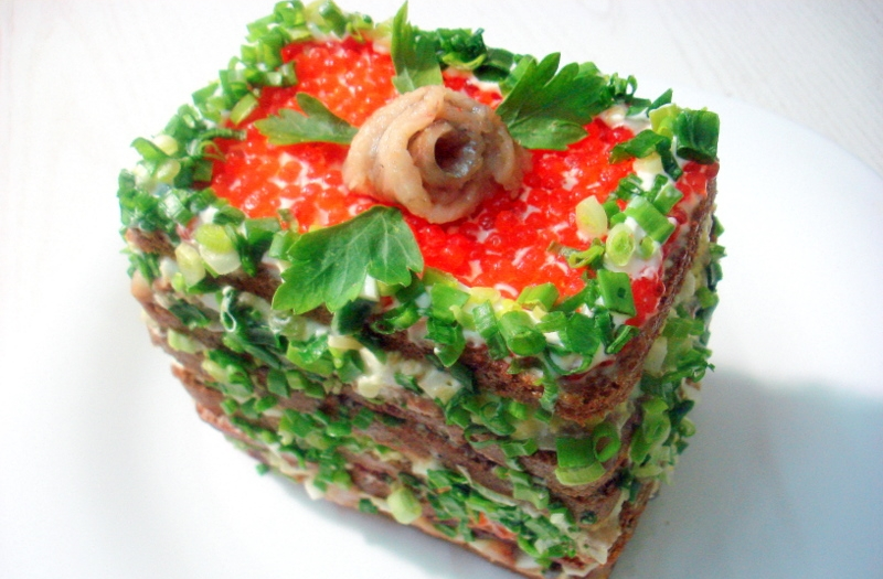Селедочный торт - праздничная закуска