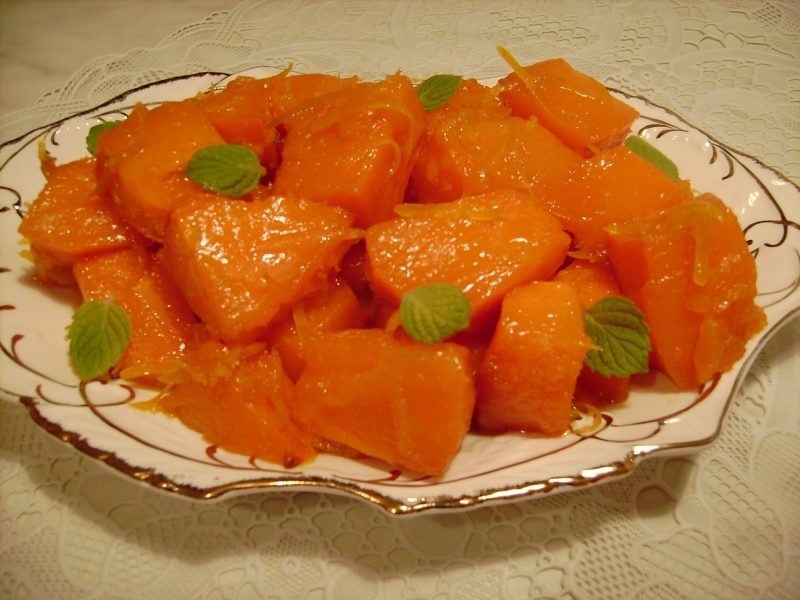 Полезный десерт из тыквы и меда