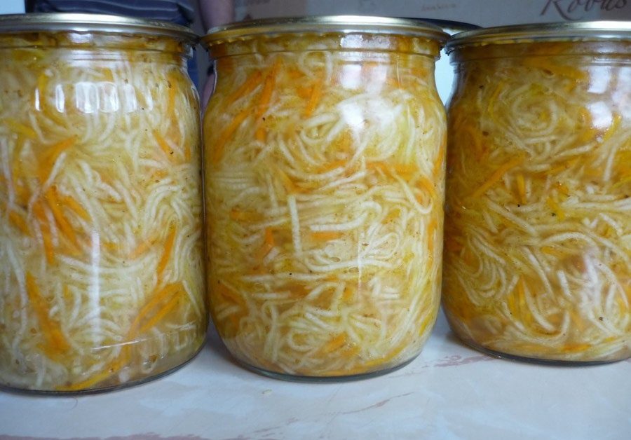 Салат из патиссонов по-корейски на зиму