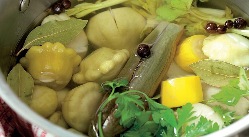 Консервированные кабачки и патиссоны