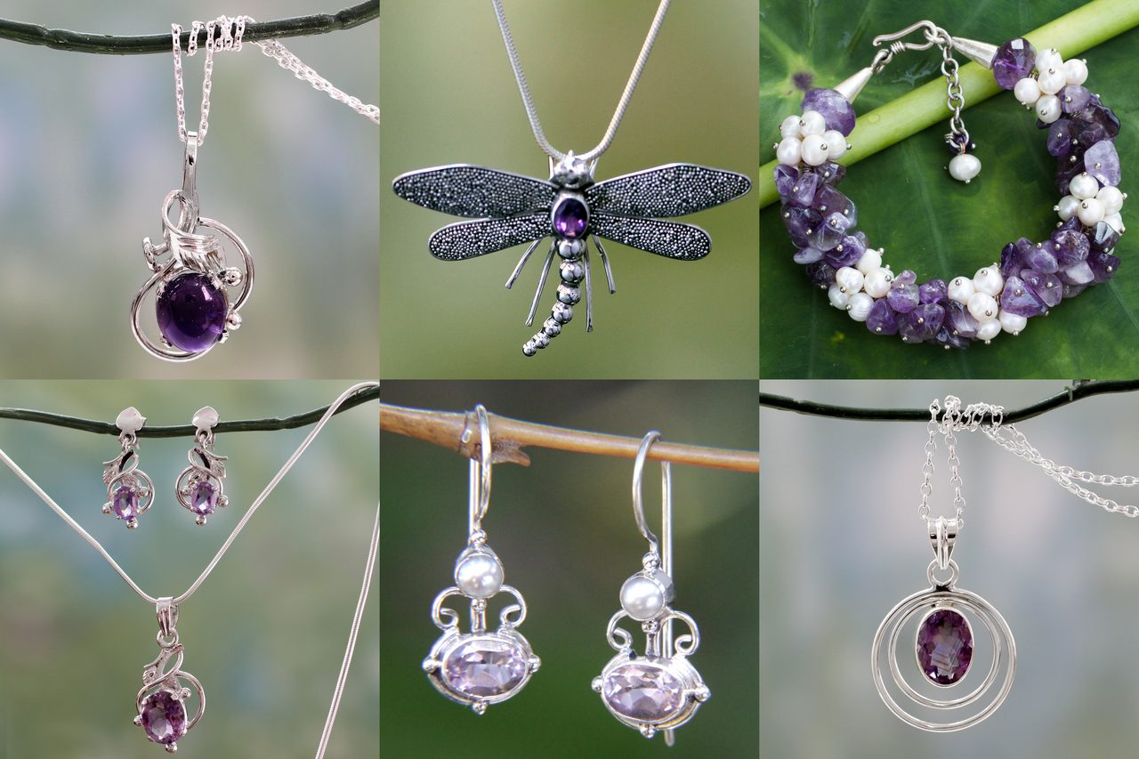 Ювелирные изделия с аметистом