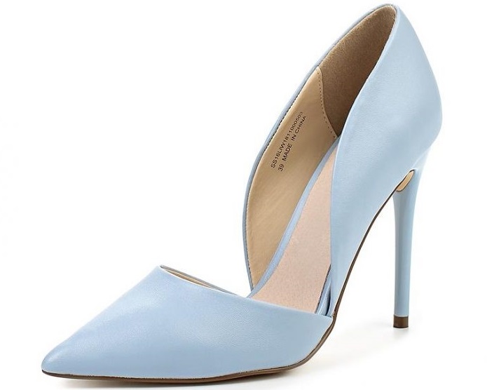 Туфли cleo high heeled court light blue