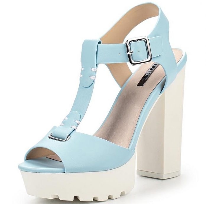 Босоножки rona cleated block heel platform sandal
