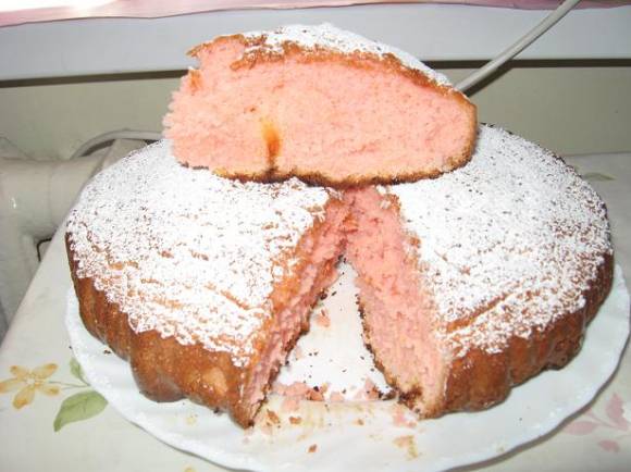 Пирог из киселя, выпеченный в духовке.