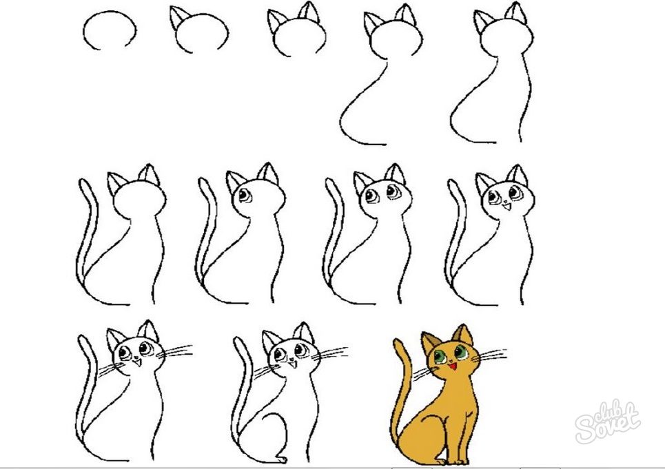 Силуэт кошки