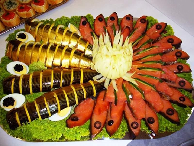 Сервировка рыбы и рыбных закусок