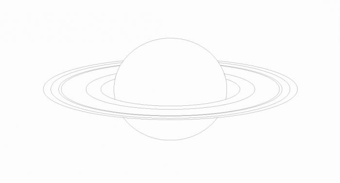 Рисунок сатурна