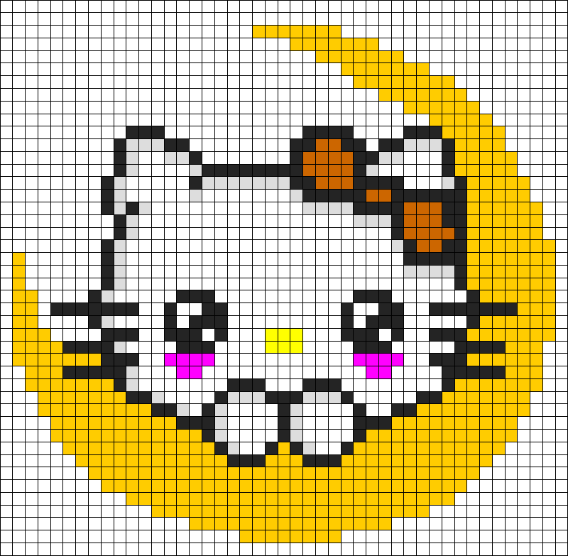 Как нарисовать кошку по клеточкам : хелло китти