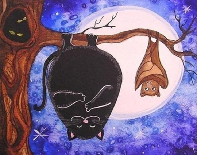 Как нарисовать ребенку кошку легко и просто: рисунки для срисовывания.