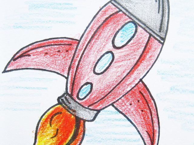 Как нарисовать ракету? Рисунок — ракета карандашом для детей
