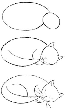 Спящий котик