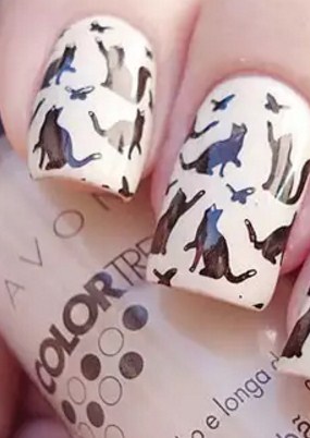 Стемпинг с котиками
