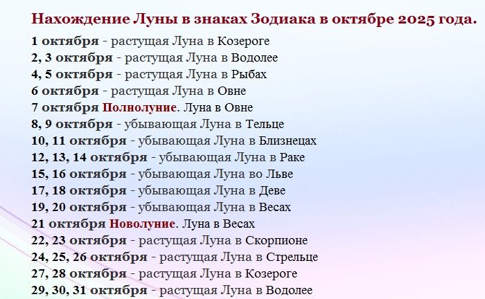 Октябрь 2025