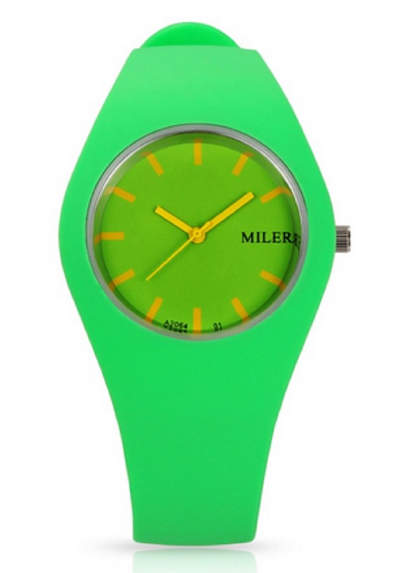 Зеленые спортивные часы от milers