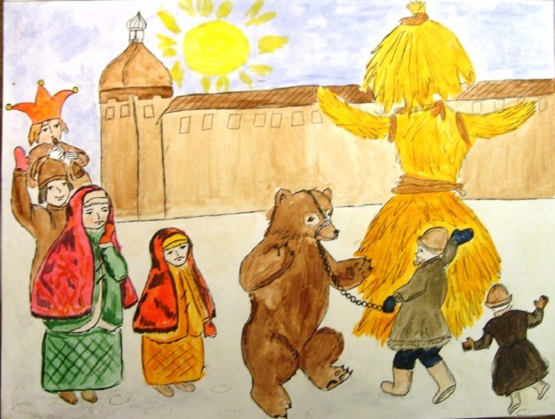 Представление на масленицу