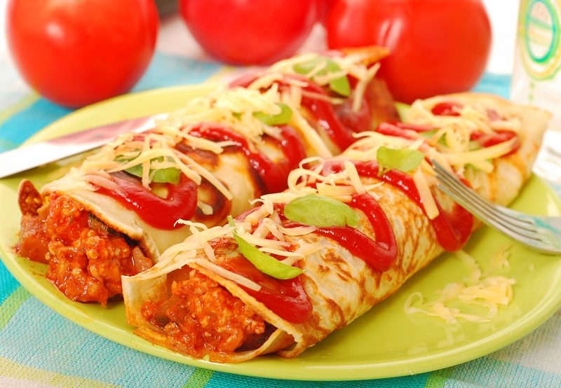 Рулетики из блинов с начинкой