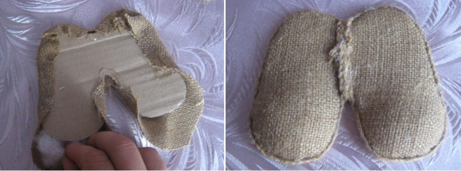 Ноги домового из мешковины