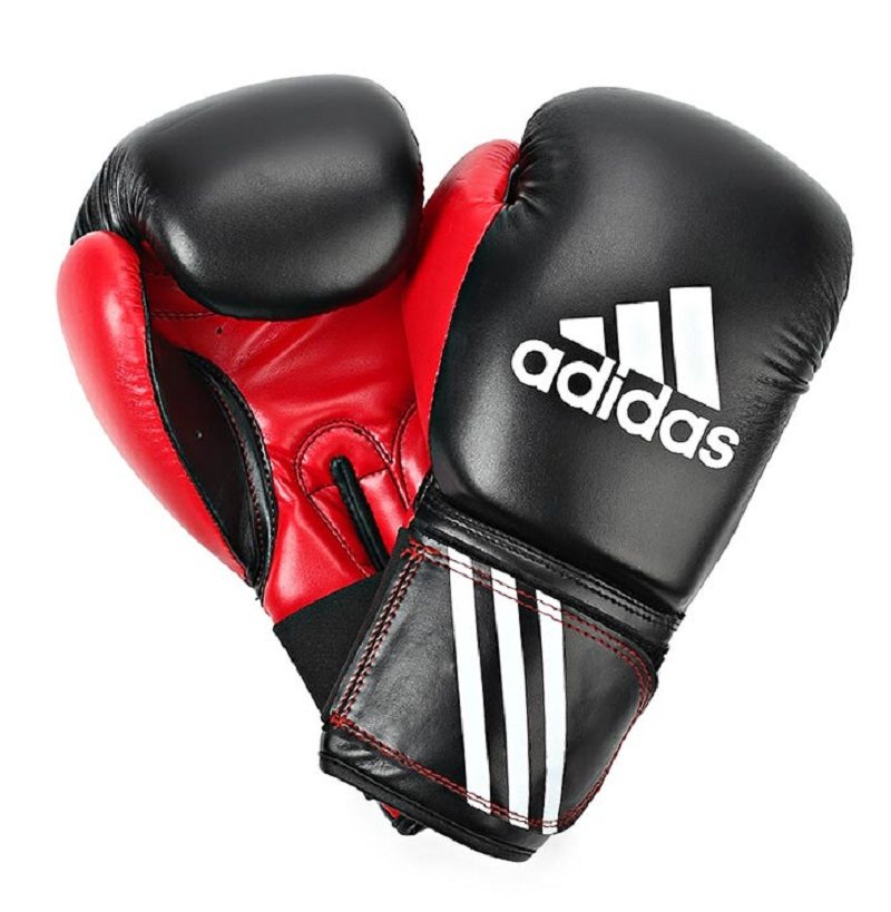 Черно-красные боксерские перчатки от adidas combat