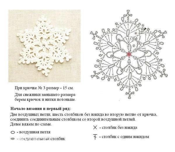 Большая снежинка