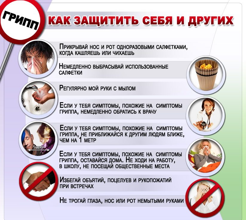 Профилактика гриппа, памятка