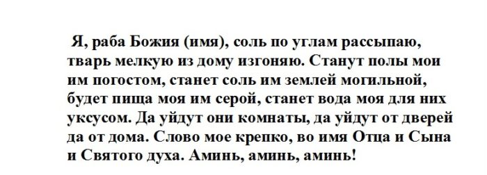 Заговор от тараканов натальи степановой.