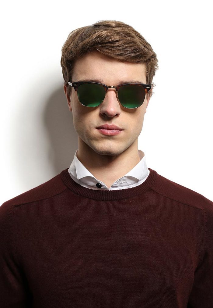 Солнцезащитные очки-клабмастеры от бренда ray ban