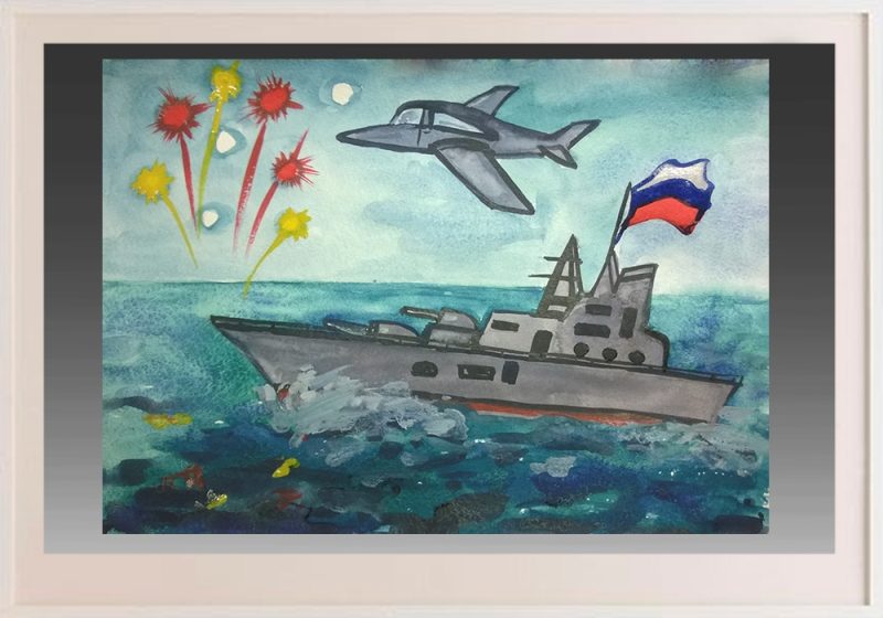 Добавляем желтые огоньки салюта