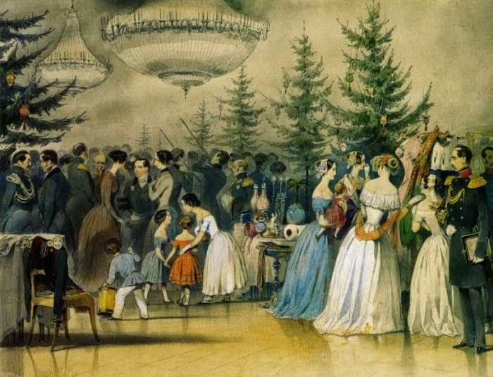 Празднование рождества в царской россии