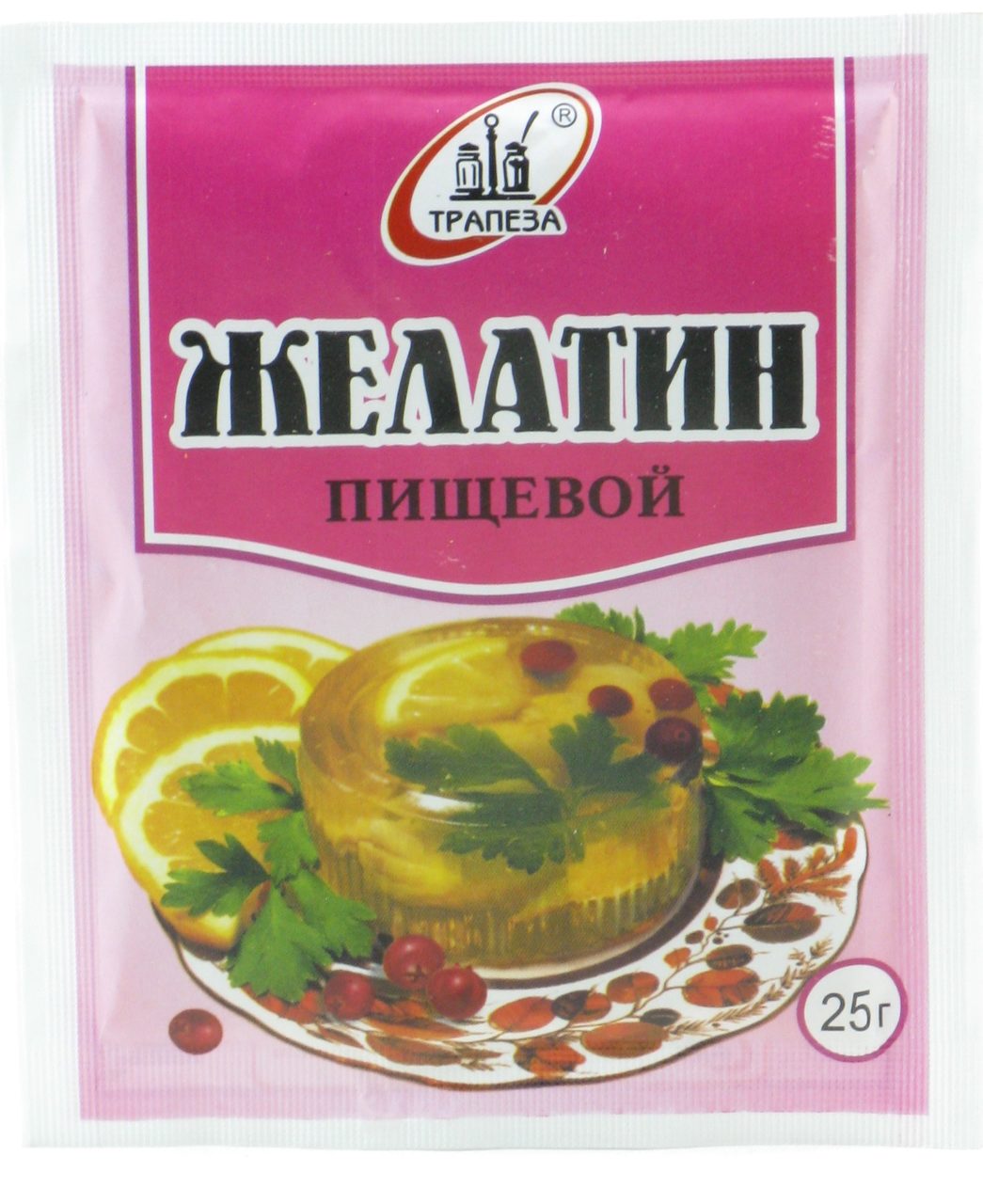 Пищевой желатин.