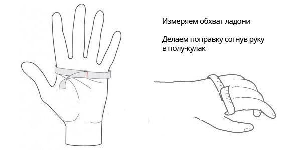 Как определить свой размер перчаток?