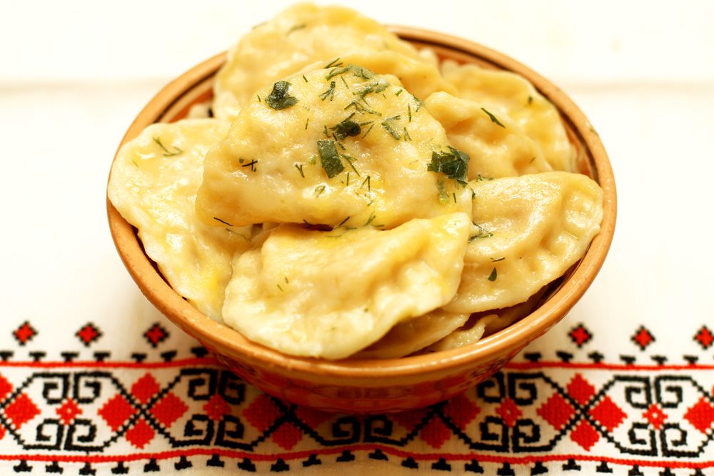 Вареники с щавелем.