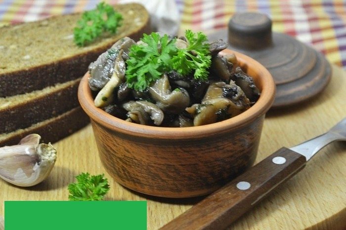 Маринованные жареные вешенки