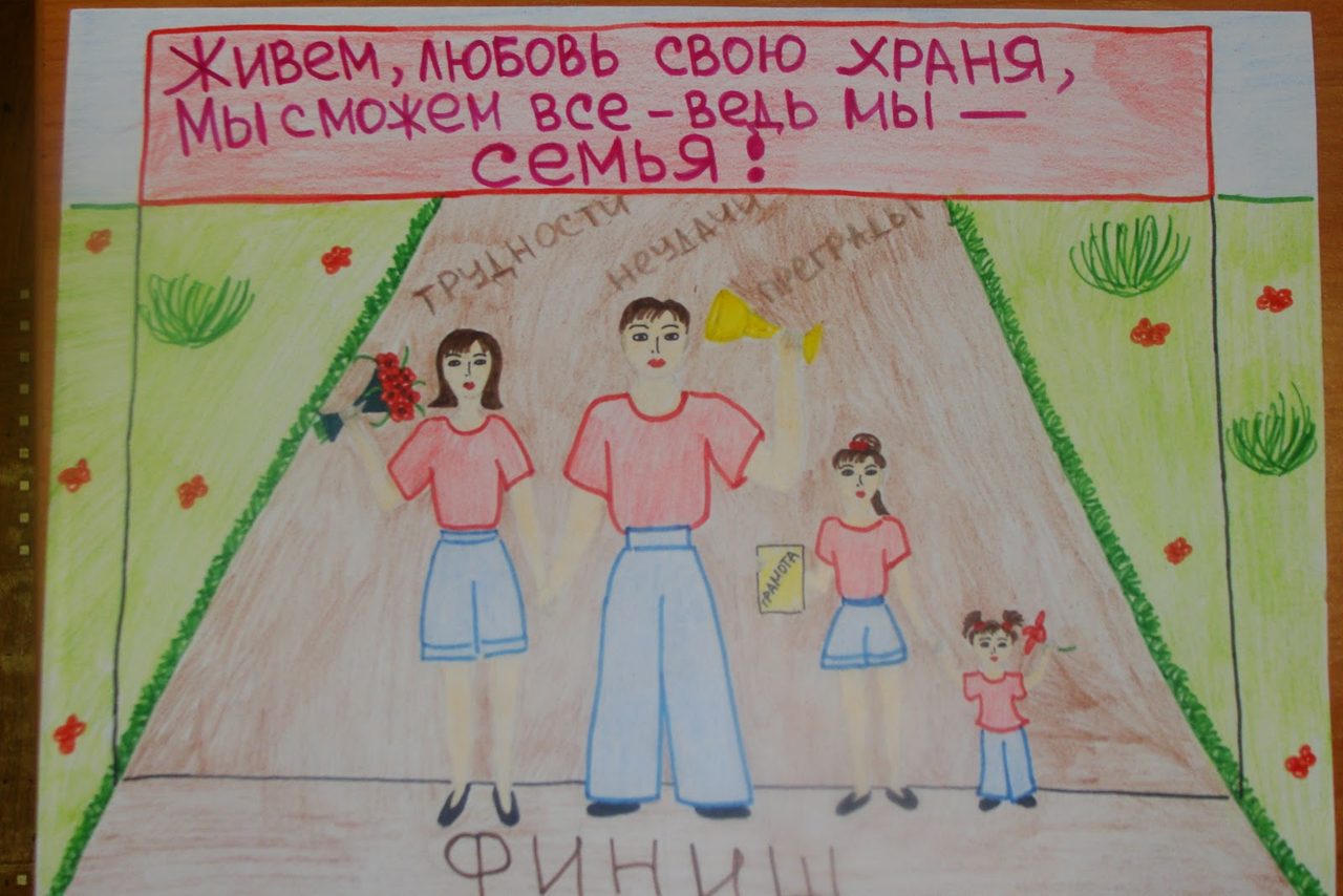 Рисунки для детей на тему моя семья
