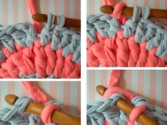 Коврик круглый крючком на пол для начинающих: шаг6