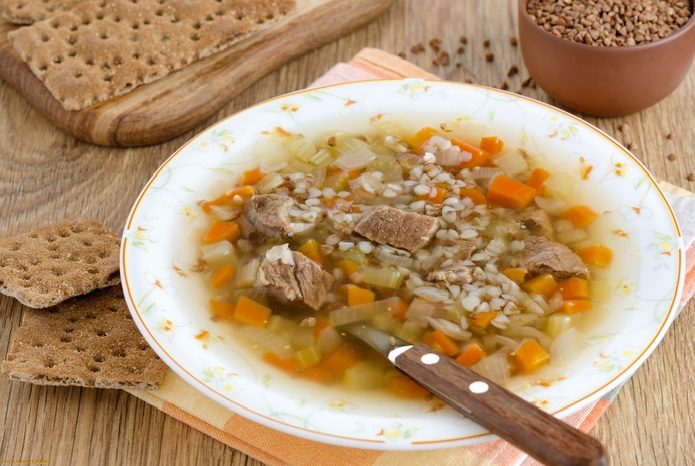 Суп с гречкой
