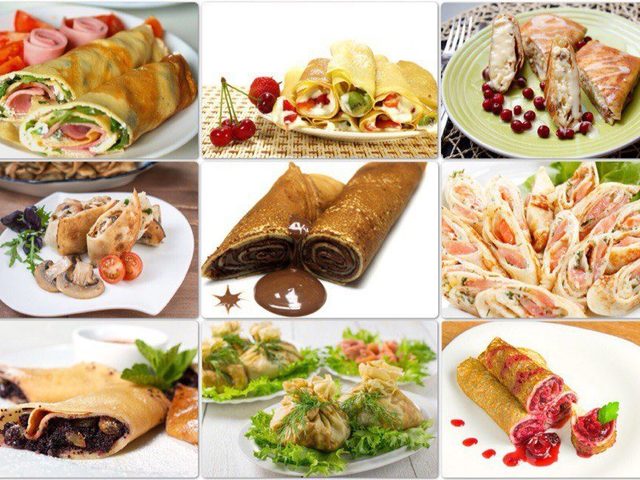 Лучшие рецепты вкусных начинок для фаршированных блинчиков. Как красиво завернуть и украсить блинчики с разными начинками для праздничного стола: варианты, фото
