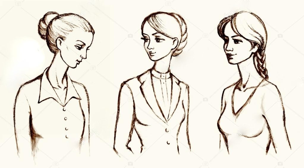 Рисунок девушки
