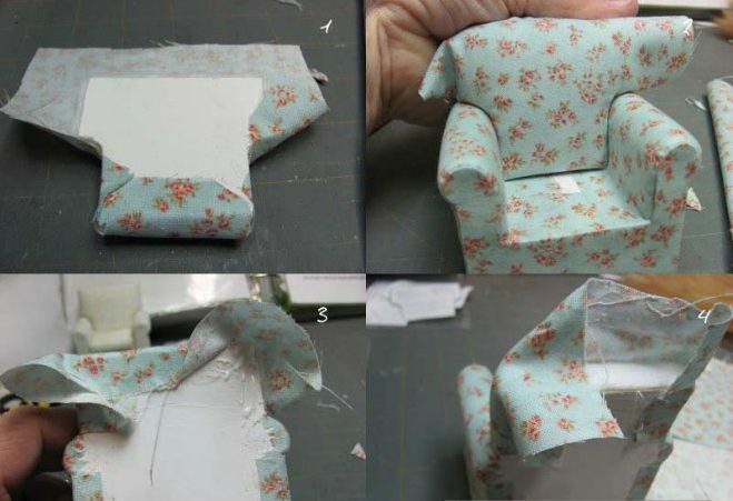 Как сшить кукольное мягкое кресло своими руками из подручных материалов: шаг14