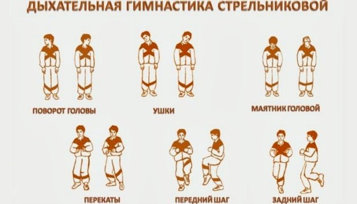Описание упражнений стрельниковой