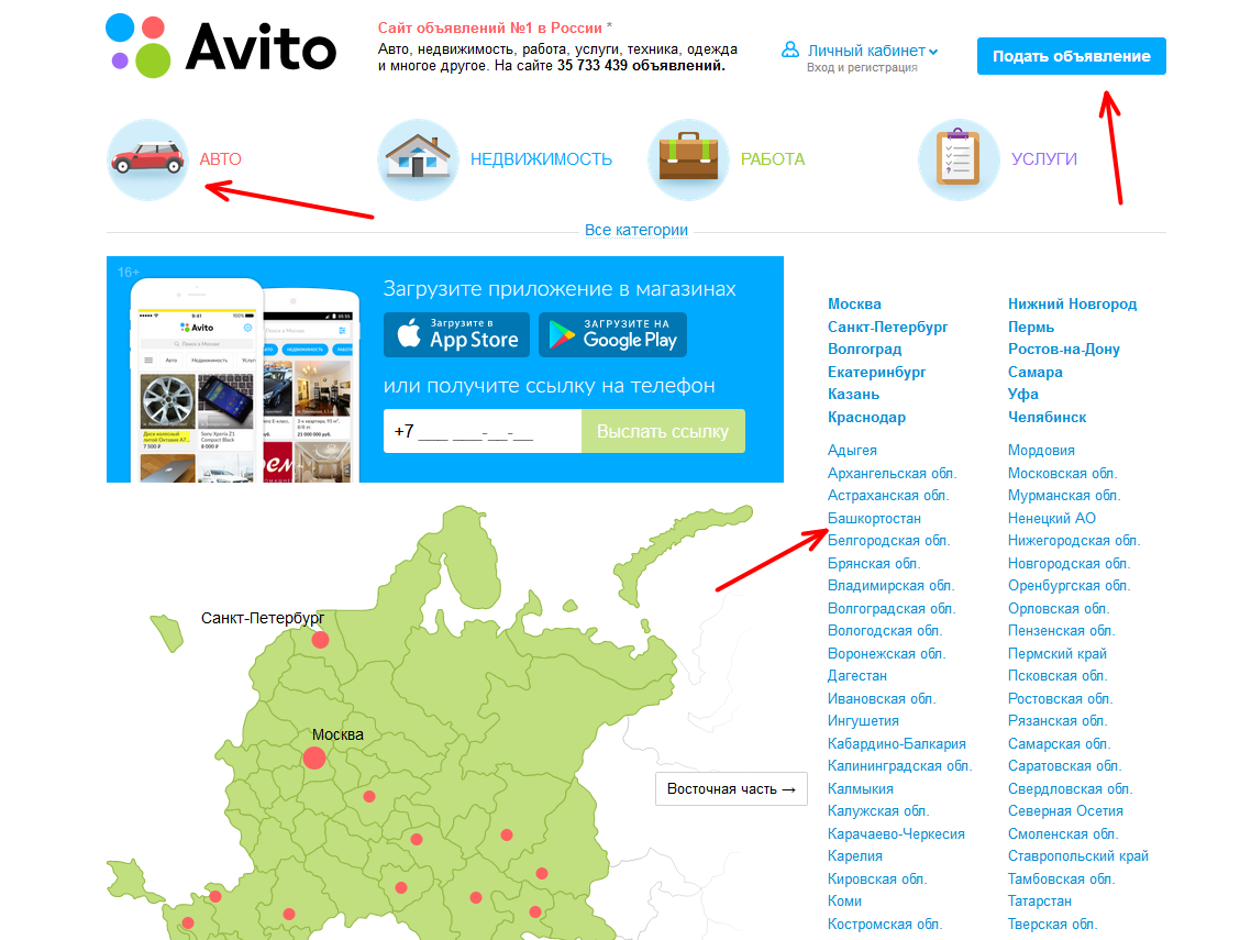 Как продать автомобиль с пробегом на сайте авито?