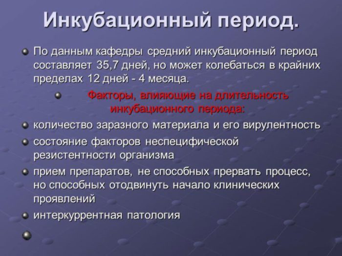 Инкубационный период сифилиса