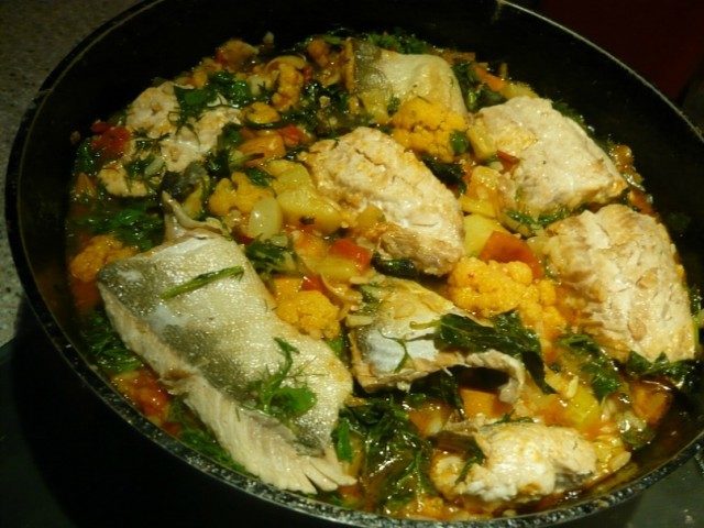Рыба с рисом
