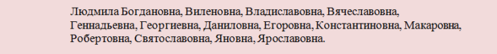 Совместимость имени людмила с мужскими именами