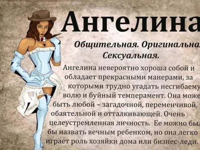 Женское имя Ангелина — что означает: описание имени. Имя девочки Ангелина: тайна, значение имени в православии, расшифровка, характеристика, судьба, происхождение, совместимость с мужскими именами, национальность