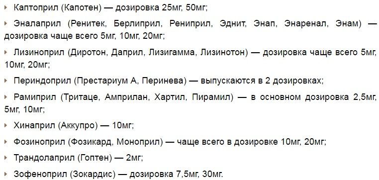 Первая группа действенных препаратов