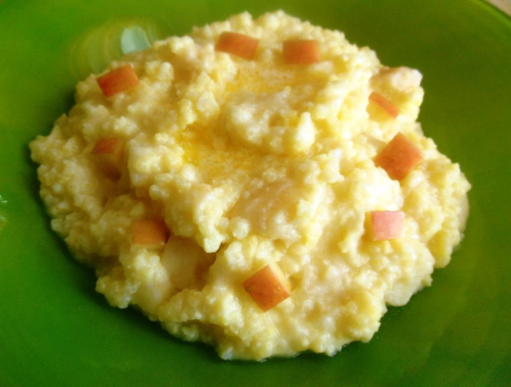 Яблочная пшенная каша