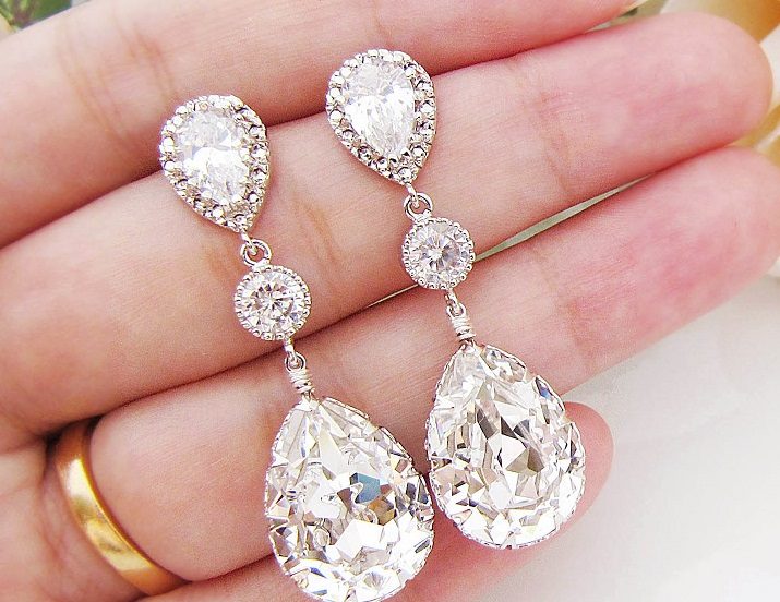 Украшения swarovski из горного хрусталя