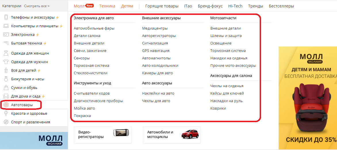 Алиэкспресс рф – как посмотреть каталог товаров для автомобиля?