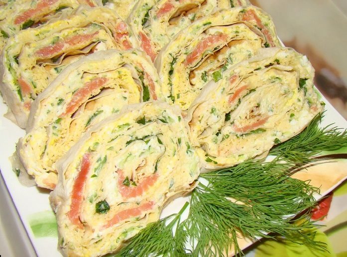 Рыбный запеченный рулет